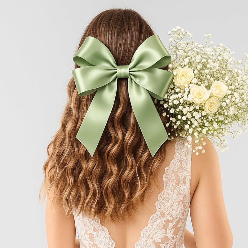 Fullive 1 1/2 Inch Sage Green Ribbon, 30 Yards Ribbon for Gift Wrapping, Polyester Ribbons for Flower Bouquet for Wedding Birthday Christmas Decorations DIY Bows Wrapping Bouquet Floral Arrangements - Image 5